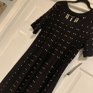 NWT Black Patterned Sweater Dress